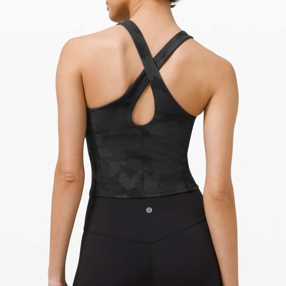 Lululemon Key To Balance Tank Top Heritage 365 Camo Deep Coal Multi - Picture 2 of 10